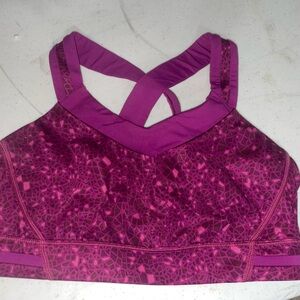 Lululemon Athletica Mosaic Magenta Sports Bra